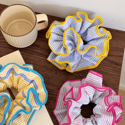 Layered Ruffle Scrunchie Hair Band for Girls