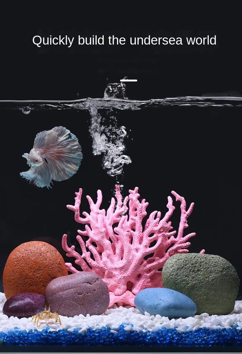 Aquarium Fake Coral Decoration Resin Marine Plant Ornament For Fish Tanks 5