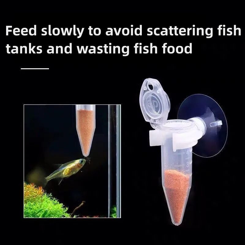 Fish Feeder Cone Funnel Cup With Suction Cup For Worms Shrimp Eggs And Aquarium Feeding 1