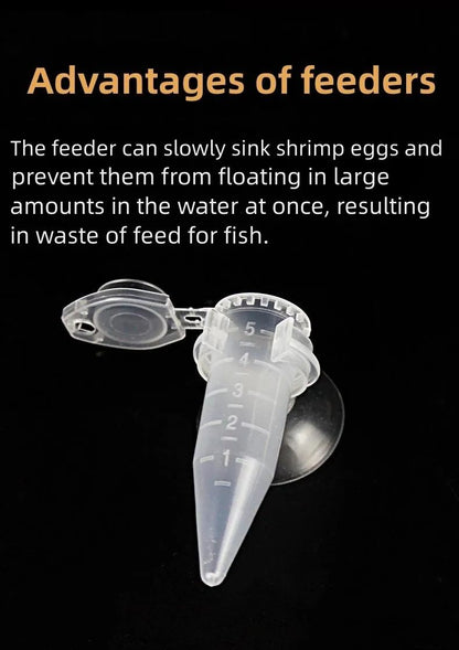 Fish Feeder Cone Funnel Cup With Suction Cup For Worms Shrimp Eggs And Aquarium Feeding 5