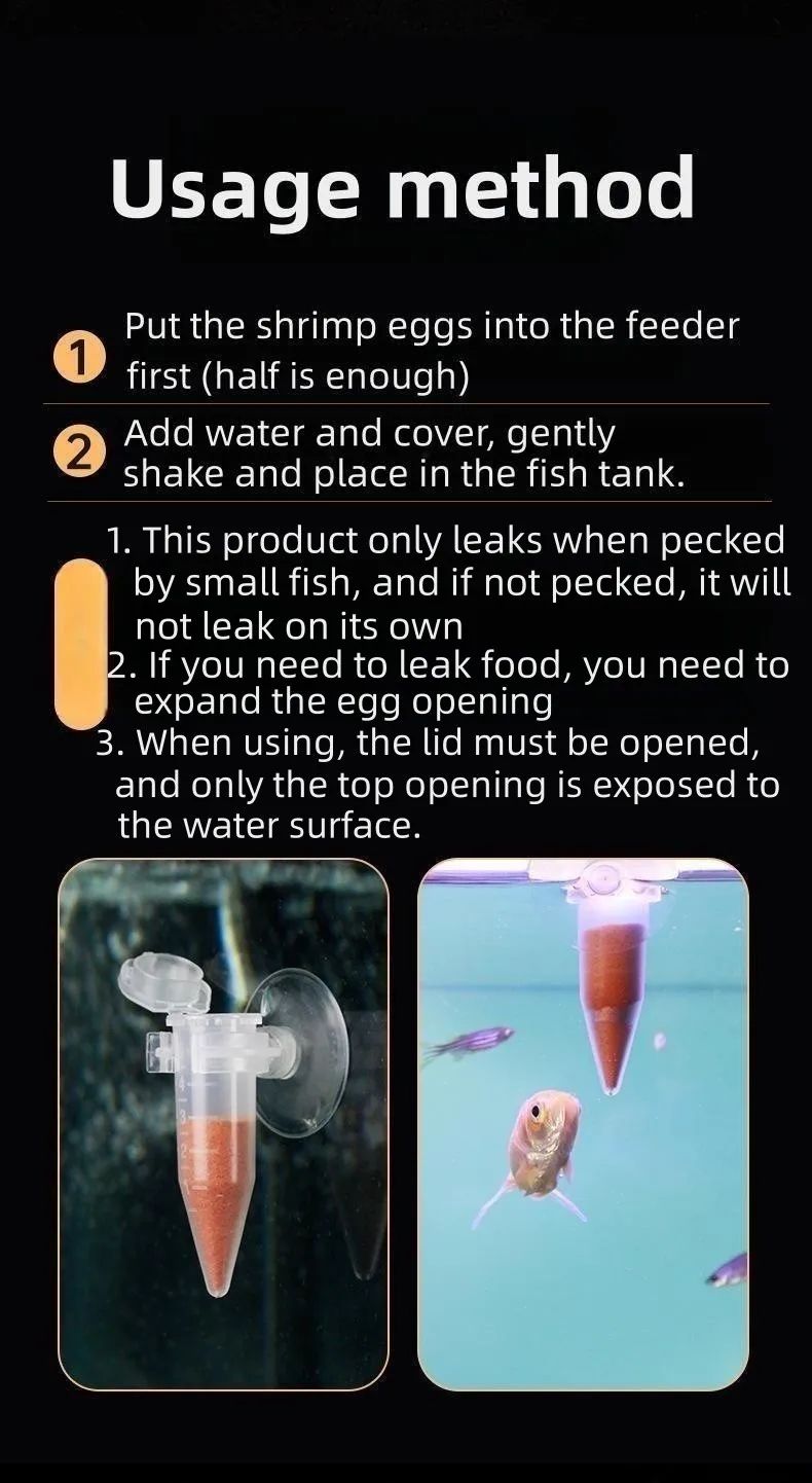 Fish Feeder Cone Funnel Cup With Suction Cup For Worms Shrimp Eggs And Aquarium Feeding 6