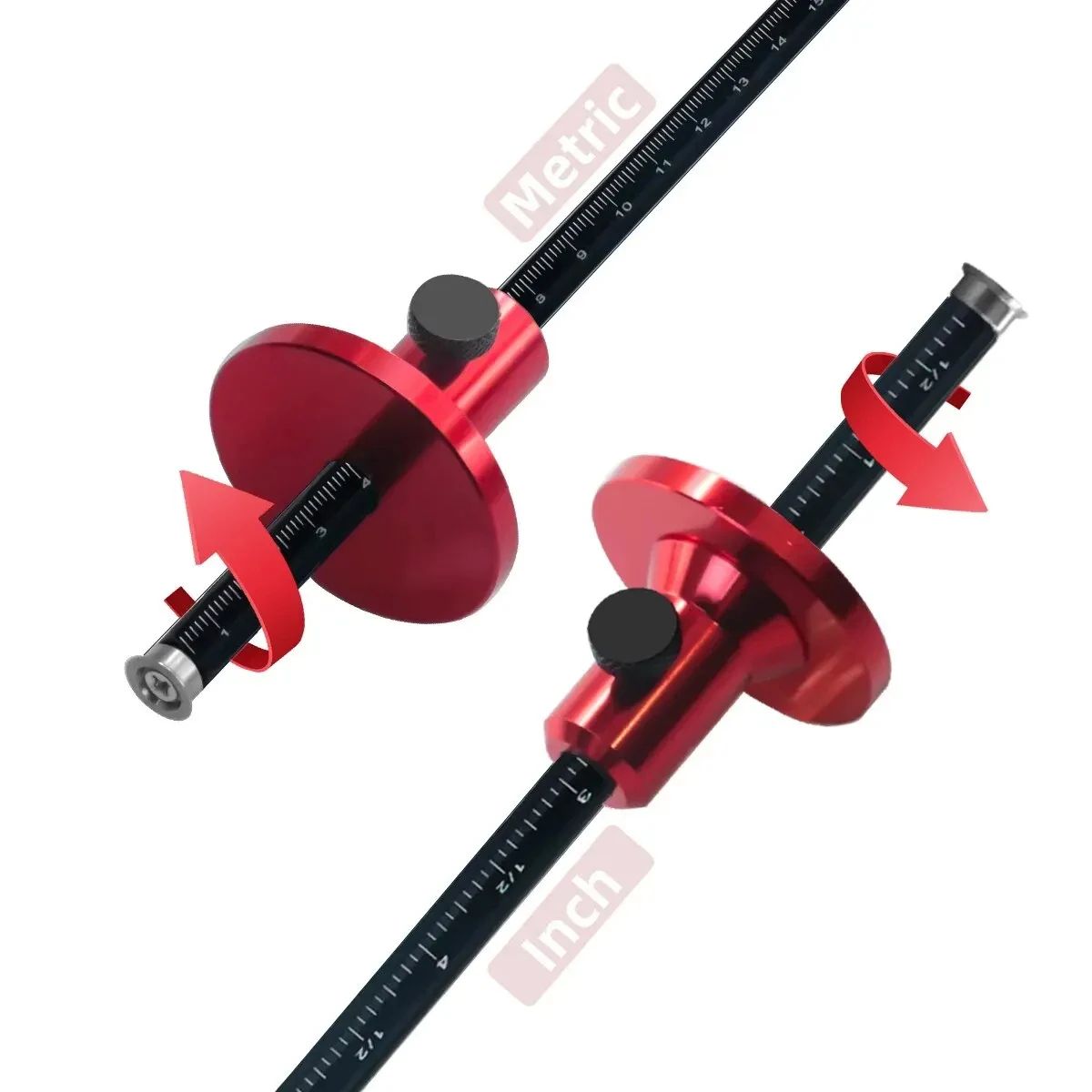 Woodworking Scriber And Marking Tool With Inch And MM Scale For Parallel Lines And Mortise Layout 2