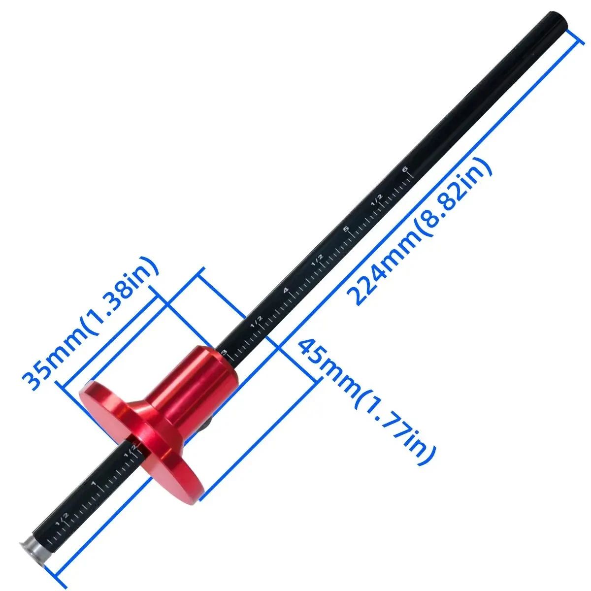 Woodworking Scriber And Marking Tool With Inch And MM Scale For Parallel Lines And Mortise Layout 4