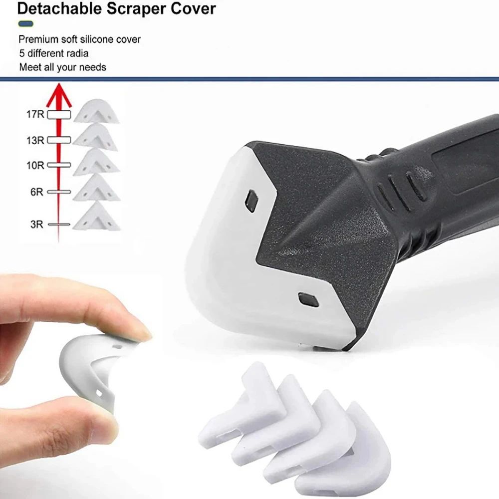 5 In 1 Metal Shovel Glue Tool Kit Silicone Spatula Caulk Remover And Sealant Finishing Tool 2