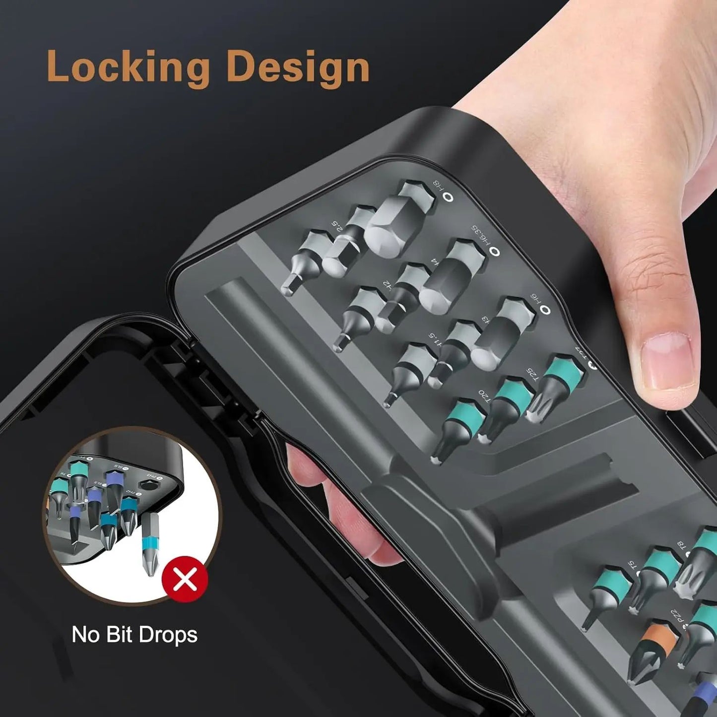 24 In 1 Ratchet Screwdriver Set Multi Purpose Magnetic Bits For DIY And Household Repair 3