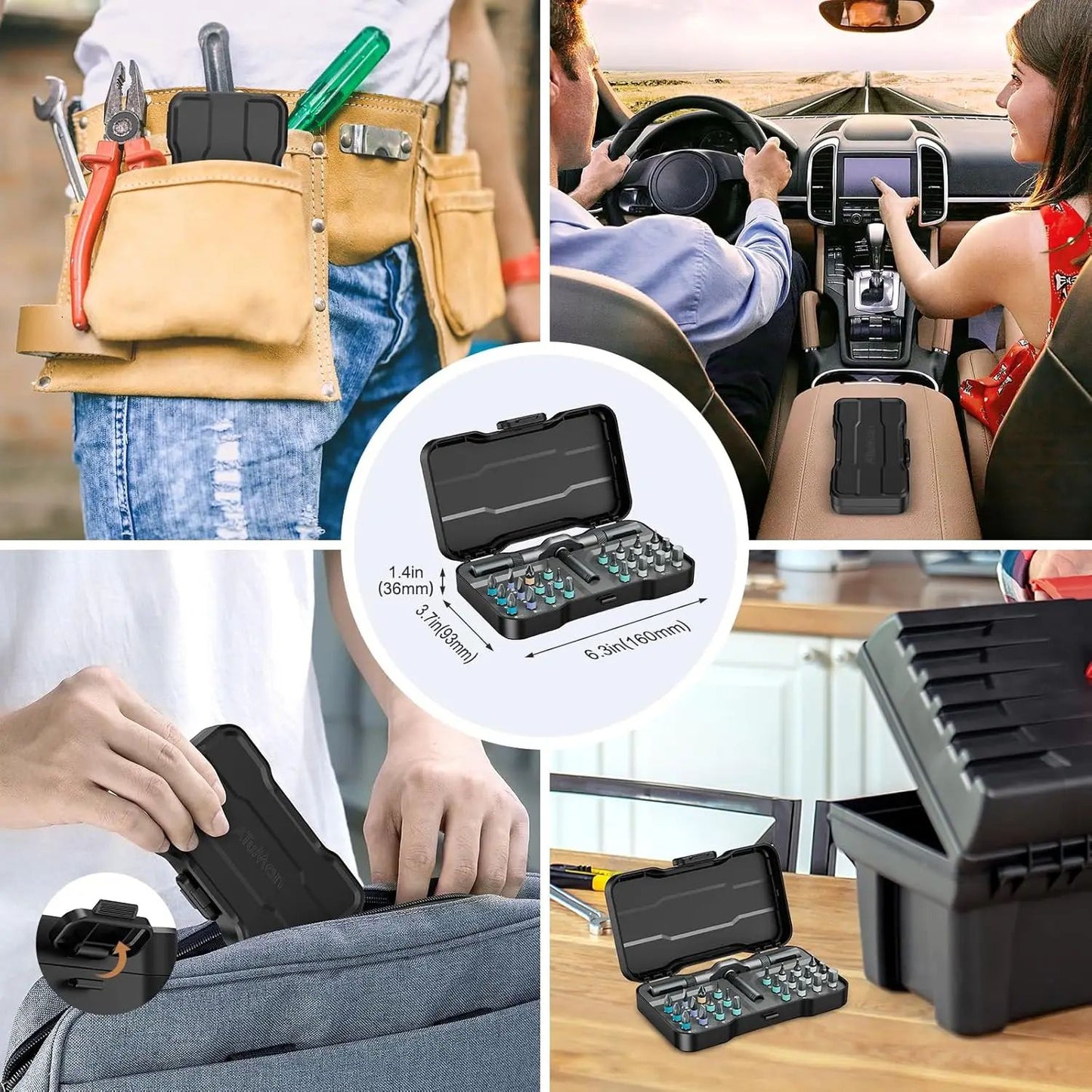 24 In 1 Ratchet Screwdriver Set Multi Purpose Magnetic Bits For DIY And Household Repair 5