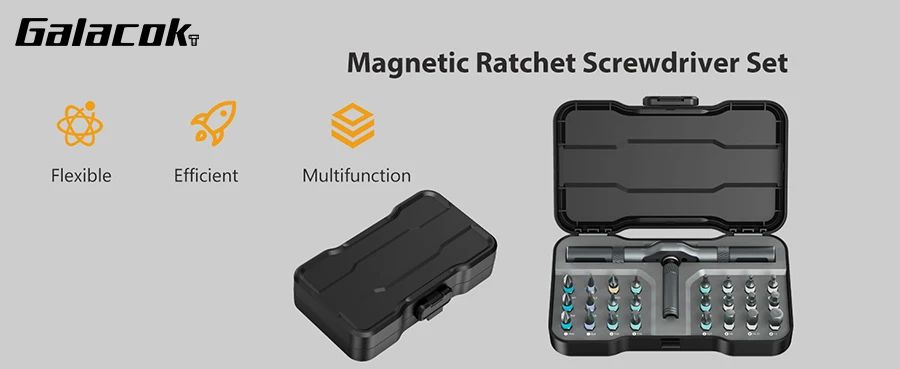 24 In 1 Ratchet Screwdriver Set Multi Purpose Magnetic Bits For DIY And Household Repair 6