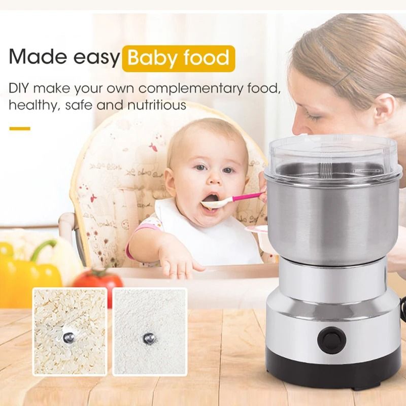 Mini Electric Grinder 300ml Household Dry Food Coffee And Spice Pulverizer 2