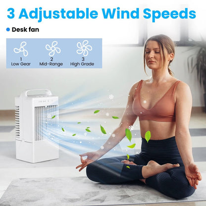 Portable Electric Cooling Fan With Water And Ice For Home Office Desktop 4