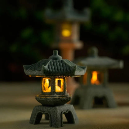 Serenity Mini Pagoda Lantern  Zen Garden Decor  Bonsai Landscape Statue 3