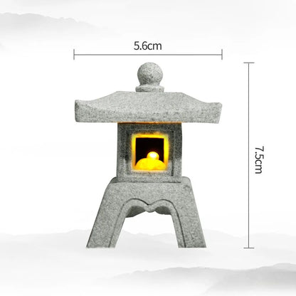 Serenity Mini Pagoda Lantern  Zen Garden Decor  Bonsai Landscape Statue 8