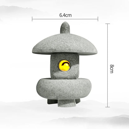 Serenity Mini Pagoda Lantern  Zen Garden Decor  Bonsai Landscape Statue 9
