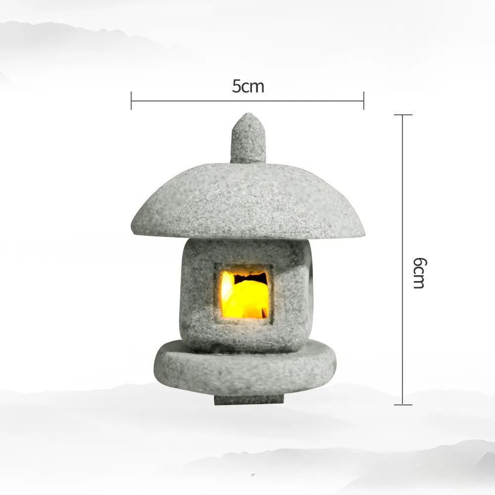 Serenity Mini Pagoda Lantern  Zen Garden Decor  Bonsai Landscape Statue 10