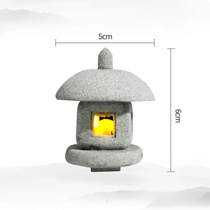 Serenity Mini Pagoda Lantern  Zen Garden Decor  Bonsai Landscape Statue 10