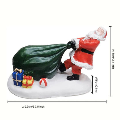 Classic Christmas Village Playing Kids Figurine Set  Collectible Holiday Scene Decor For Home  Fire 6