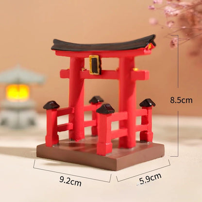 Mini Japanese Torii Gate Aquarium  Zen Garden Ornament 4