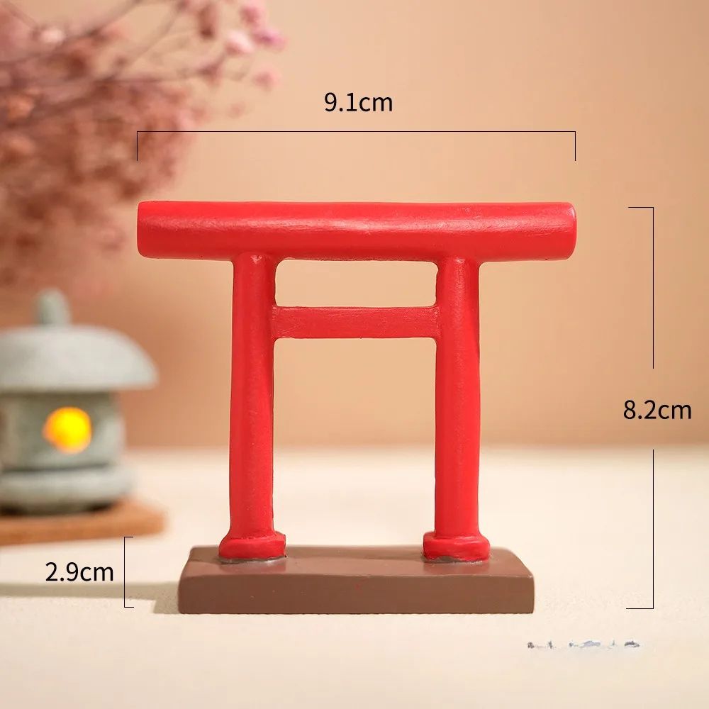 Mini Japanese Torii Gate Aquarium  Zen Garden Ornament 7
