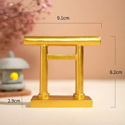 Mini Japanese Torii Gate Aquarium  Zen Garden Ornament 8