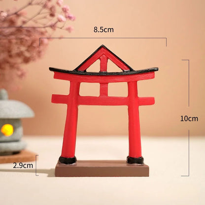 Mini Japanese Torii Gate Aquarium  Zen Garden Ornament 9