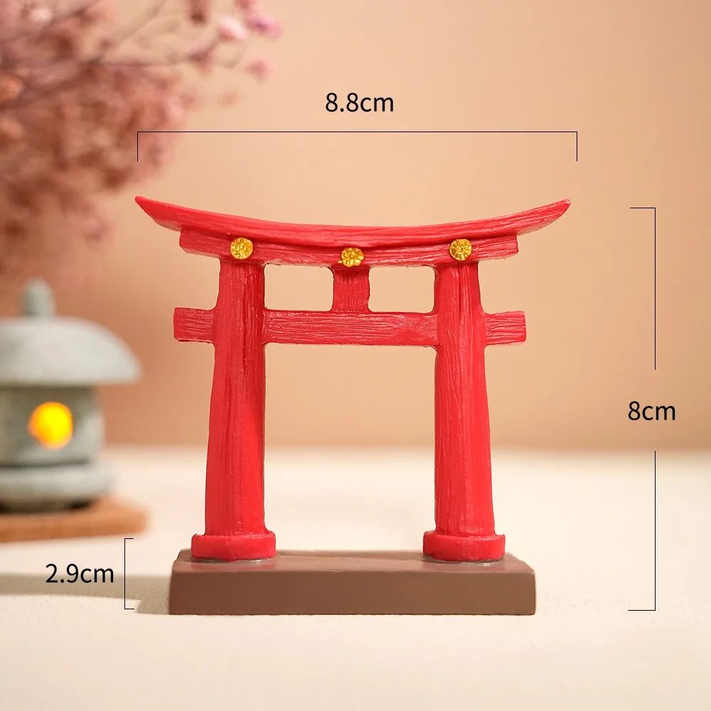 Mini Japanese Torii Gate Aquarium  Zen Garden Ornament 12