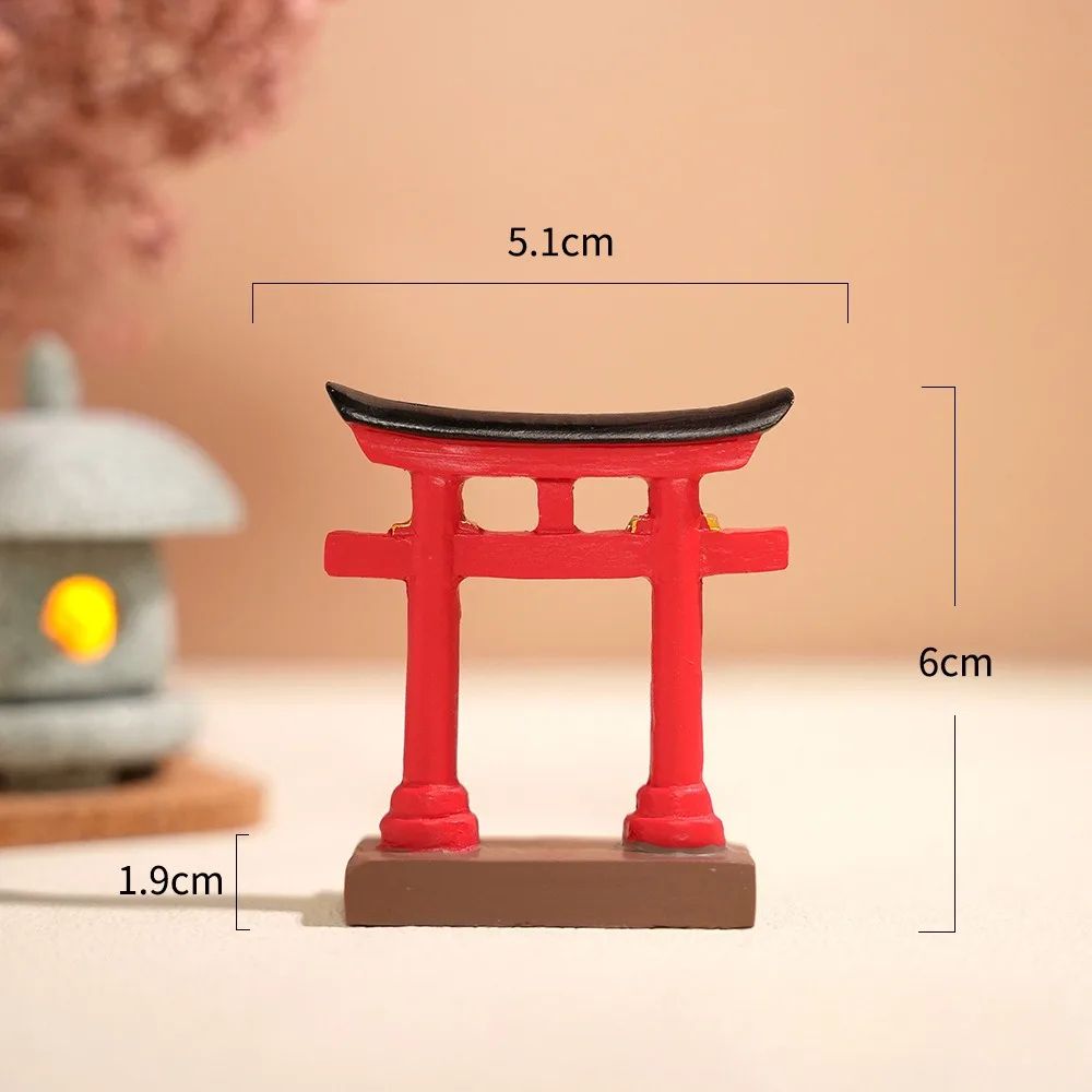 Mini Japanese Torii Gate Aquarium  Zen Garden Ornament 14
