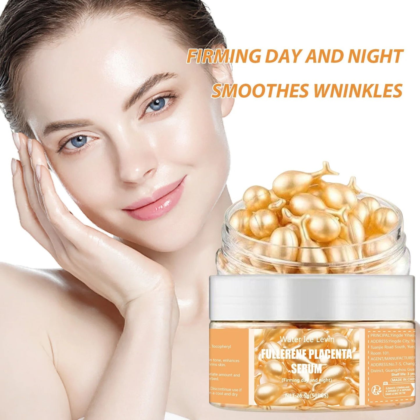 Collagen Capsule Serum For Anti Aging Firming And Hydrating Skin Care 50 Pack 4