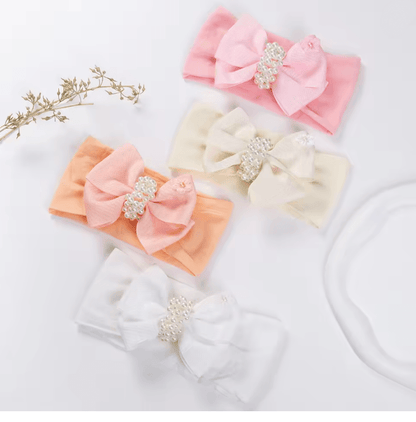 Soft Pearl Knot Baby Headband
