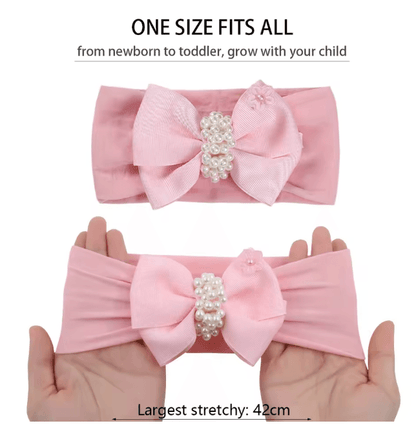 Soft Pearl Knot Baby Headband 1