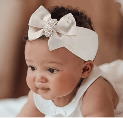 Soft Pearl Knot Baby Headband 3