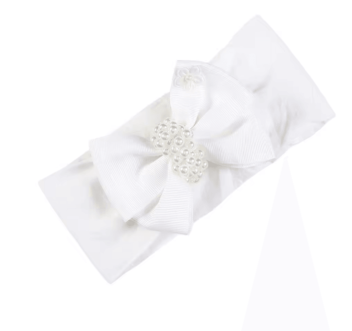 Soft Pearl Knot Baby Headband 4