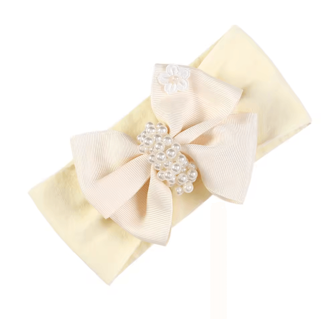 Soft Pearl Knot Baby Headband 5