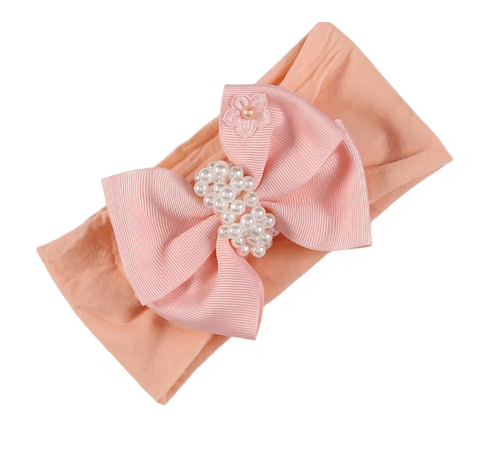 Soft Pearl Knot Baby Headband 6