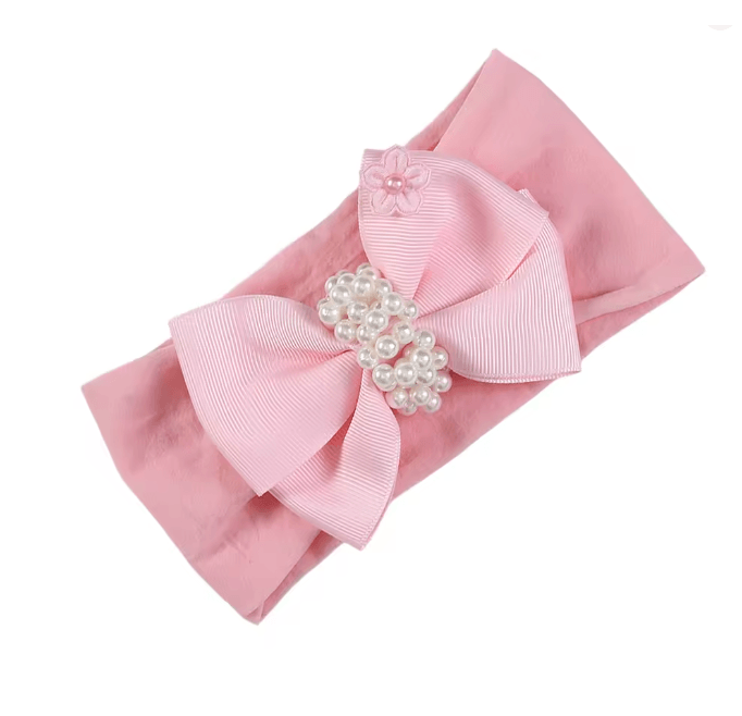 Soft Pearl Knot Baby Headband 7