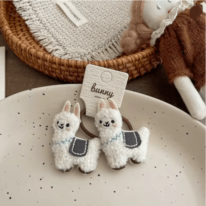 Cartoon Animal Elastic Hair Bands For Kids 4