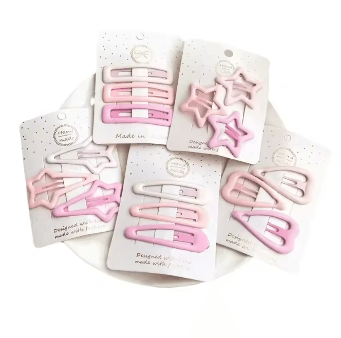 Frosted Star Mini Hair Clips Set 3