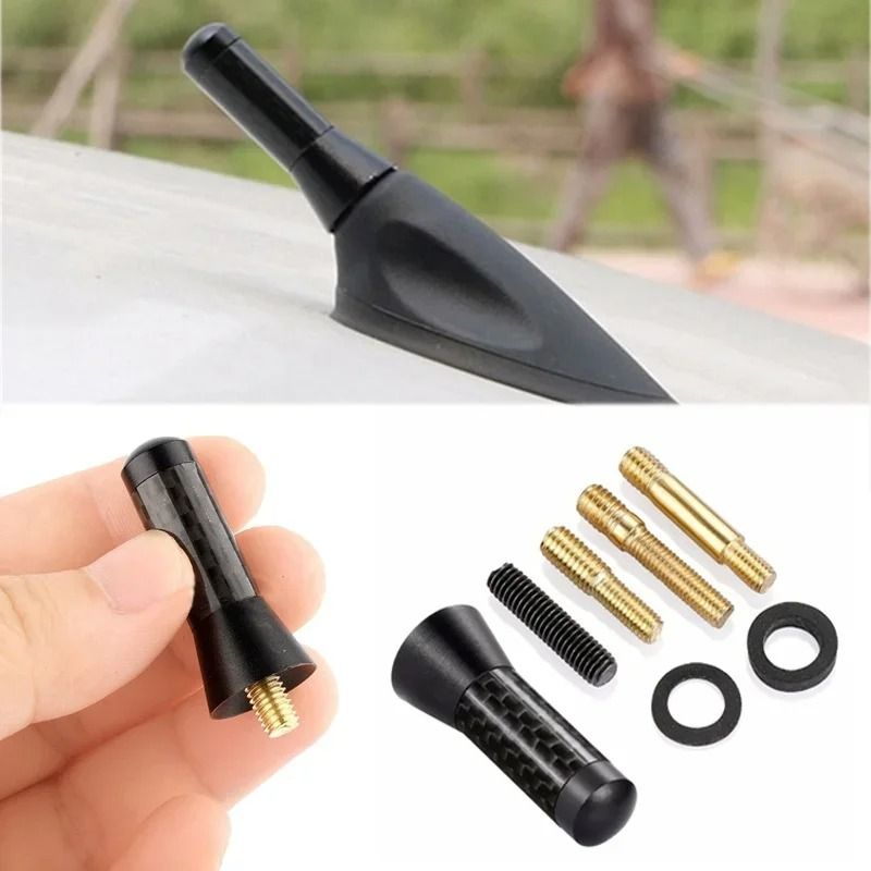 Compact Carbon Fiber Car Antenna For Enhanced Signal And Sleek Style 2