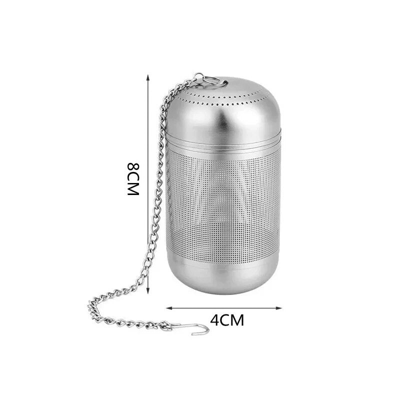 Infuser Ball Stainless Steel Tea Strainer Fine Mesh Filter For Teapot Coffee And Seasoning 7