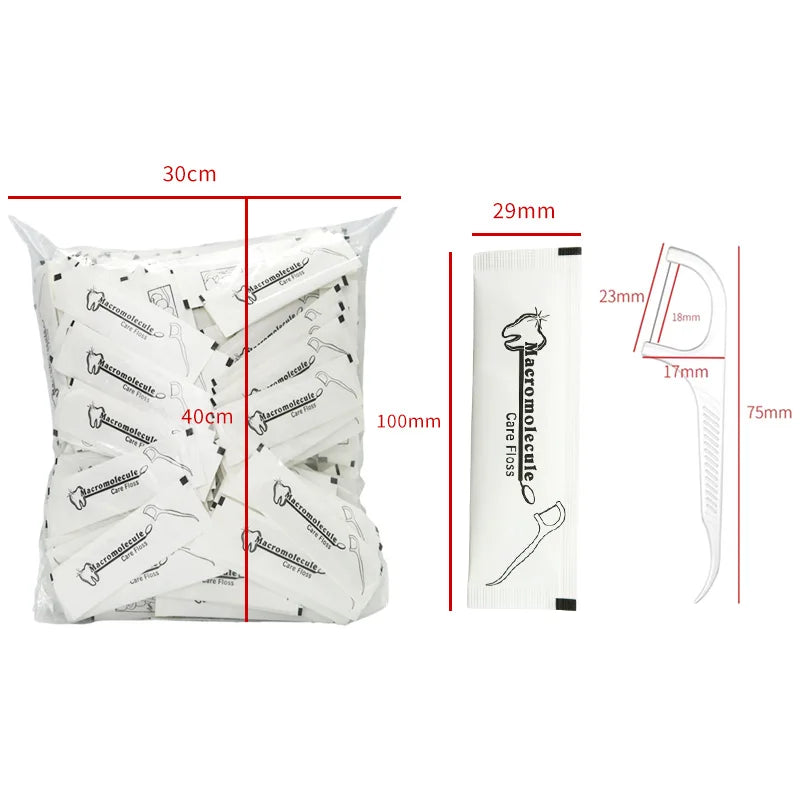 Individually Packaged Dental Floss And Toothpick Sticks For Hotel Travel And Family Use 4
