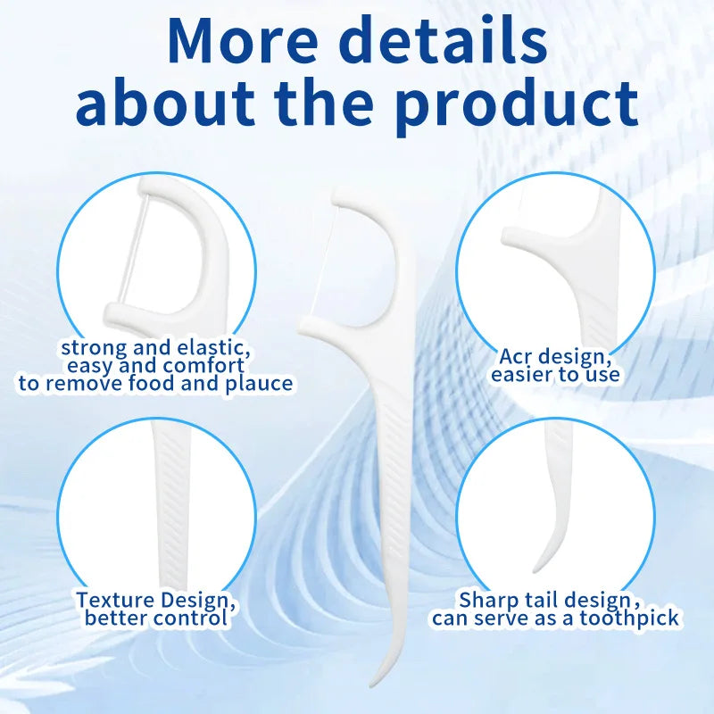 Individually Packaged Dental Floss And Toothpick Sticks For Hotel Travel And Family Use 5