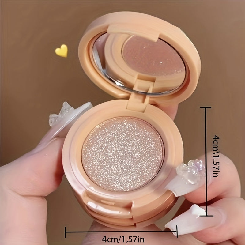 Matte And Pearlescent Texture Makeup Palette Glitter Blush Highlighter Contouring Palette 5