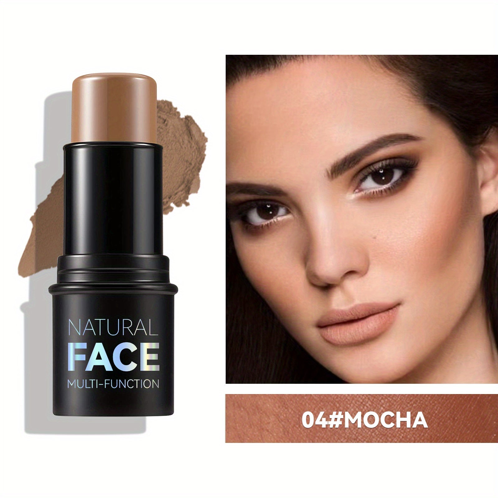 Nongreasy Cream Contour Stick Set With Highlighter Bronzer Blush Waterresistant Face Contouring Pen 6
