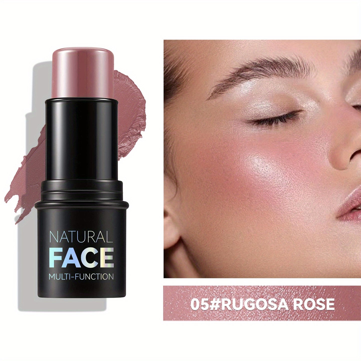 Nongreasy Cream Contour Stick Set With Highlighter Bronzer Blush Waterresistant Face Contouring Pen 7