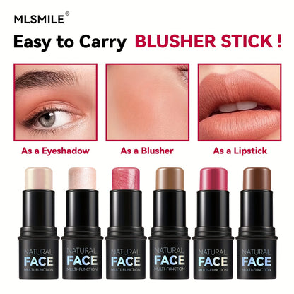 Nongreasy Cream Contour Stick Set With Highlighter Bronzer Blush Waterresistant Face Contouring Pen 2