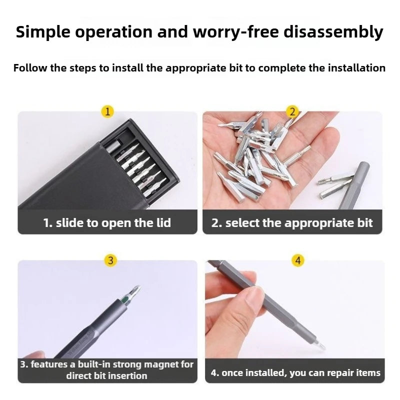 Precision Tools MultiFunctional Screwdriver Set For Mobile Phone Laptop And Electronics Repair Magn 4