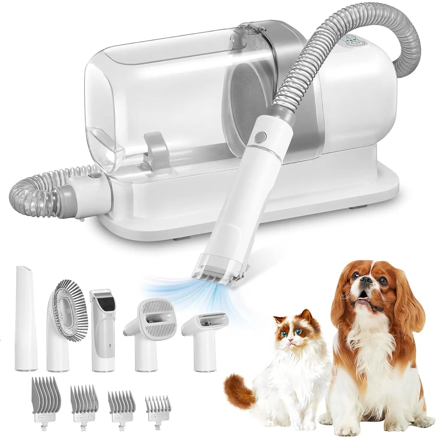 Pet Grooming Kit Dog Grooming Vacuum With High Capacity Large Pet Hair Dust Cup Vacuum Cleaner For  6