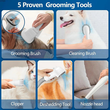 Pet Grooming Kit Dog Grooming Vacuum With High Capacity Large Pet Hair Dust Cup Vacuum Cleaner For  3