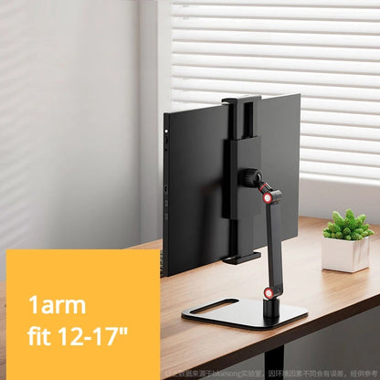 Adjustable  Swivel Monitor Stand Tablet Clamp Holder Compatible With 17 Tablets Portable Desktop St 1