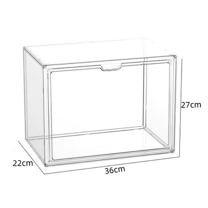 Transparent Bookshelf Storage Box Large Capacity Acrylic Display Cabinet Dustproof CD Album Magazin 7