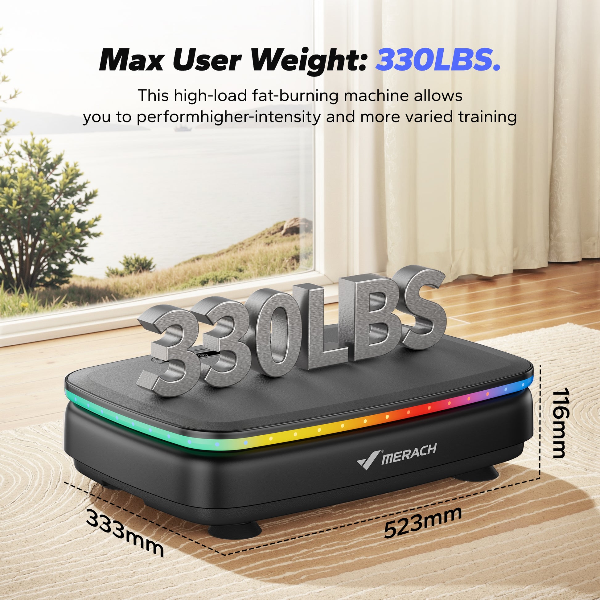 Power Vibrate Platform Vibration Plate Exercise Machine For Whole Body Workout And Lymphatic Draina 5