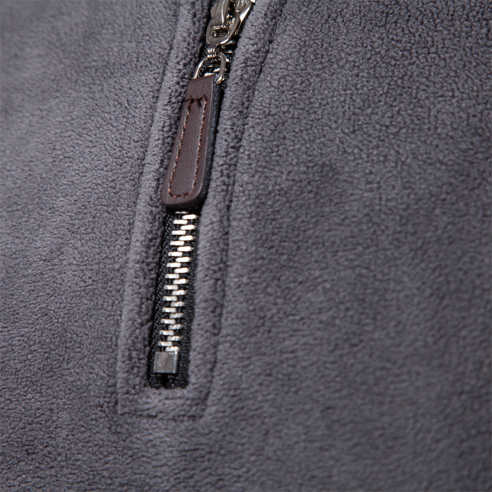 Zipper Neck Pullover Mens Sweatshirt Soft Shell Mens Jacket Brand Quality Thicken Warm Fleece Jacke
